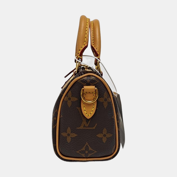 SPEEDY Nano Monogram Coated Canvas Brown