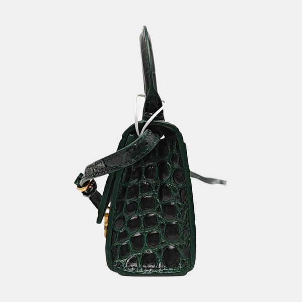 Hourglass Mini Calfskin Green