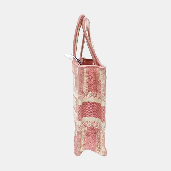Bolso Tote Mini de Tela Rosa