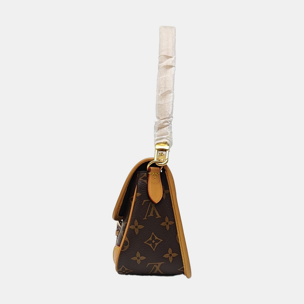 DIANE Monogram Coated Canvas Brown