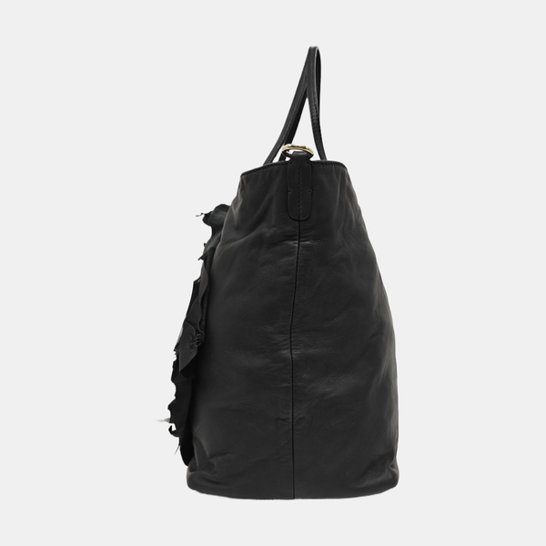 Lambskin Tote Bag Black