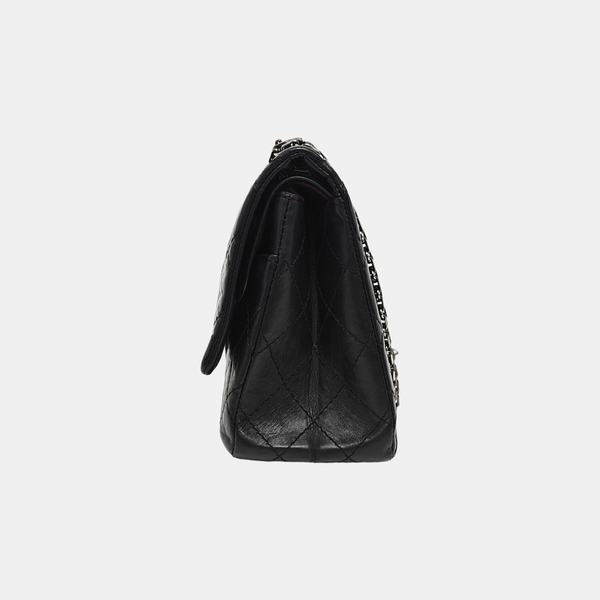 Authenticated pre-owned 2.55 227 (jumbo) Quilted Vintage Calf Black - Shoulder Bag at Looply