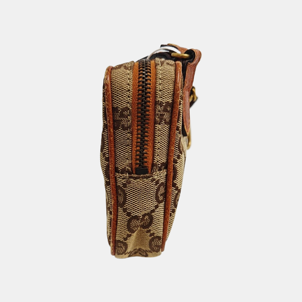 Monogram Canvas Shoulder Bag Beige