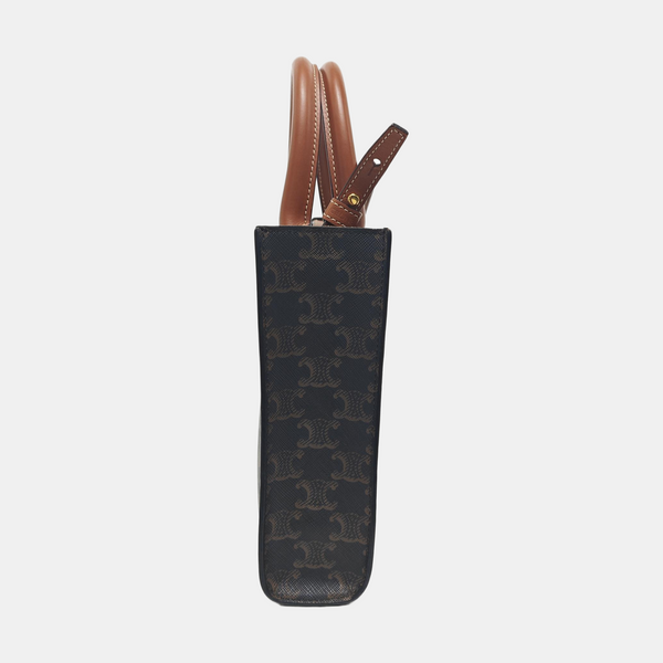 CABAS CELINE Mini Coated Canvas Brown
