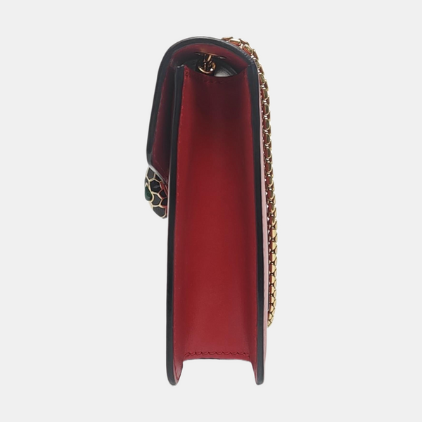SERPENTI FOREVER Small Calfskin Red