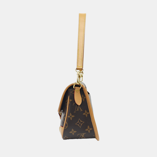 DIANE Monogram Coated Canvas Brown