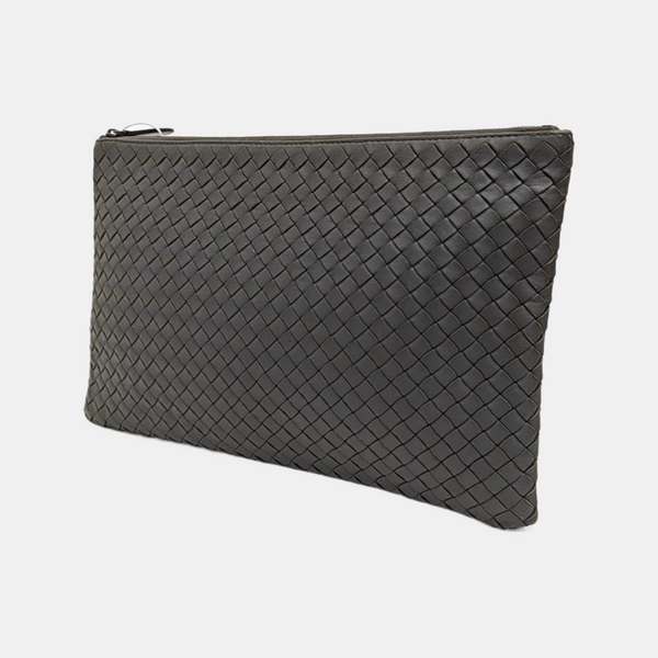 Lambskin Clutch Gray