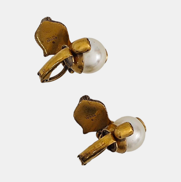 Le Marché Des Merveilles Metal Gold Clip On Earrings