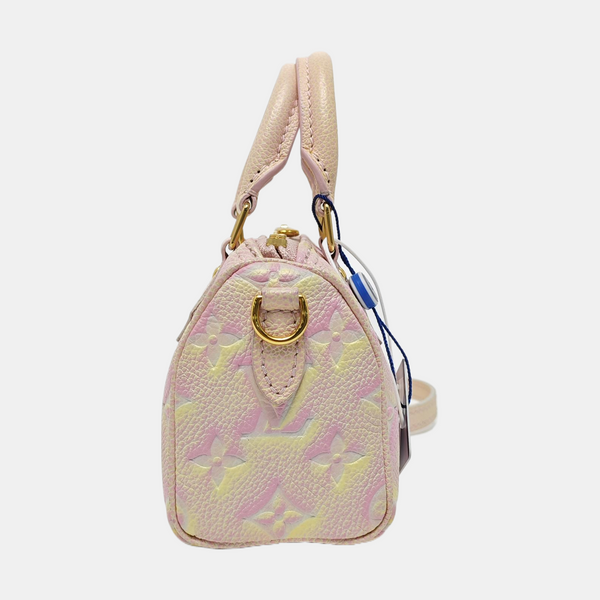 SPEEDY Nano Monogram Calfskin Pink