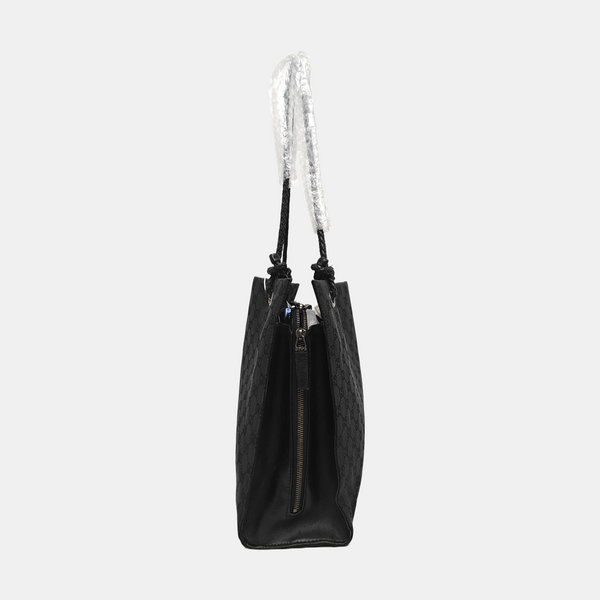 Monogram Canvas Tote Bag Black