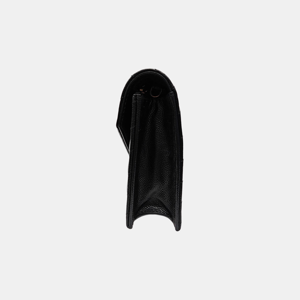 MONOGRAM Chevron Calfskin Black