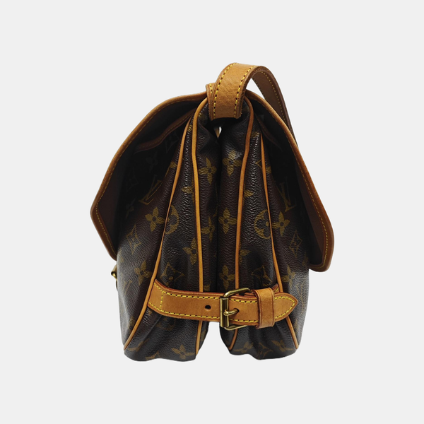 SAUMUR Monogram Coated Canvas Brown