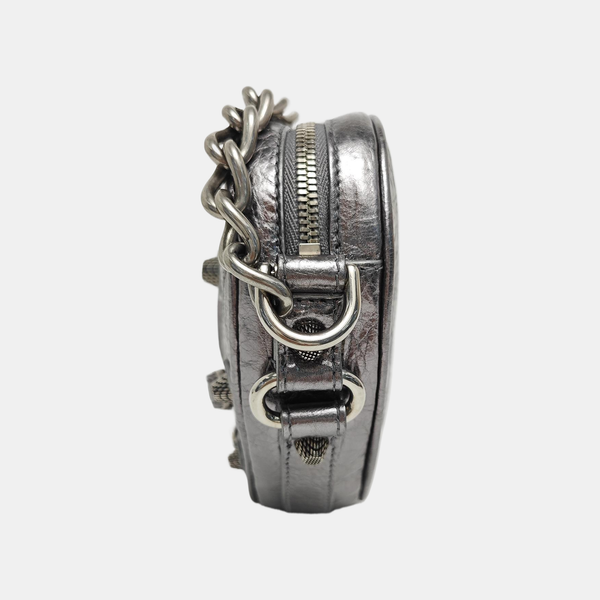 Le Cagole Mini Lambskin Silver