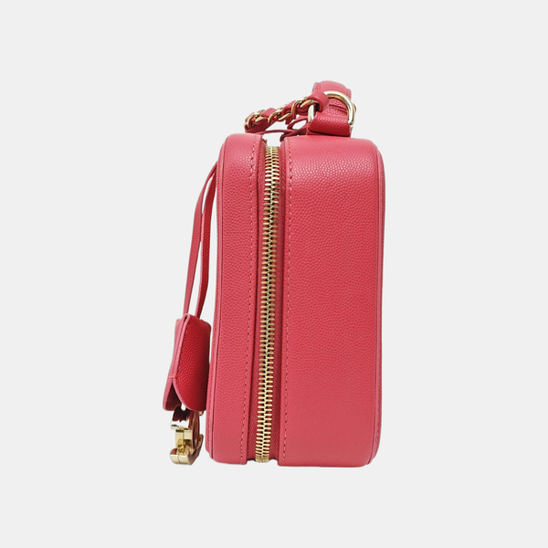 FILIGREE Medium Quilted Grained Calfskin Red