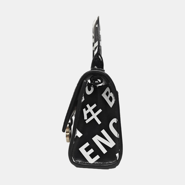 Hourglass Mini Calfskin Black