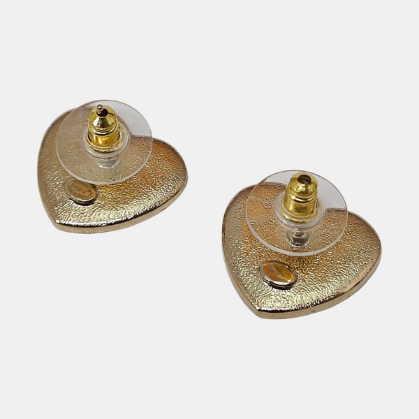 Metal White Stud Earrings