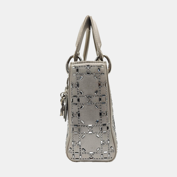 Lady Dior Mini Calfskin Gray