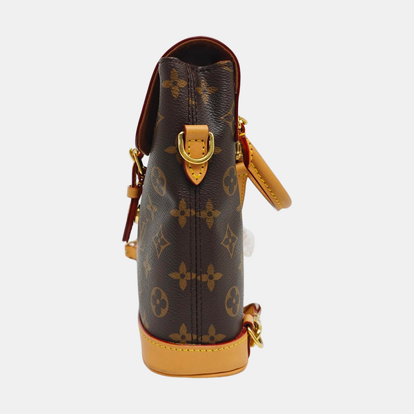 SOHO Mini Monogram Coated Canvas Brown