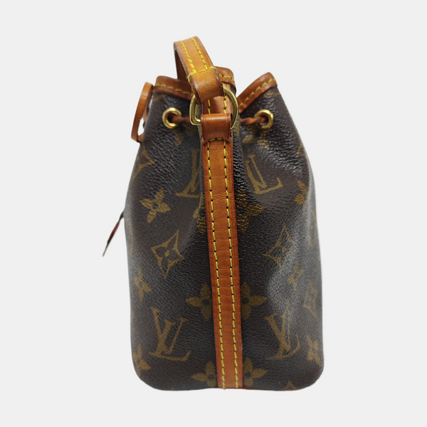 NÉONOÉ Nano Monogram Coated Canvas Brown