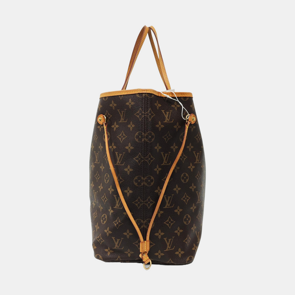 NEVERFULL GM Monogram Coated Canvas Brown
