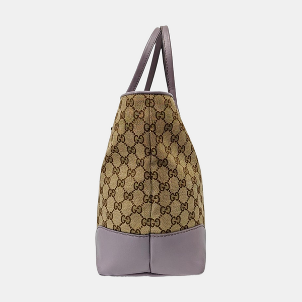 Monogram Canvas Tote Bag Brown