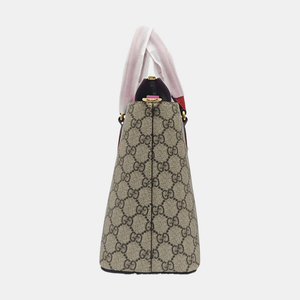 GG Blooms Monogram Coated Canvas Beige