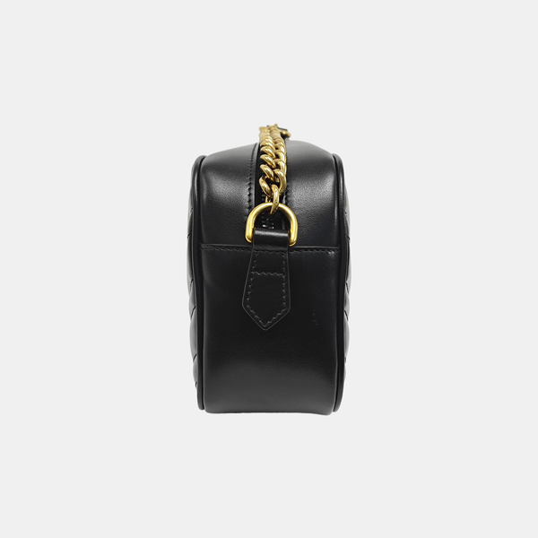 GG Marmont Small Quilted Calfskin Black