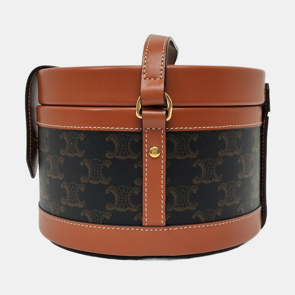 Authenticated pre-owned TRIOMPHE Medium Coated Canvas Brown - Shoulder Bag at Looply