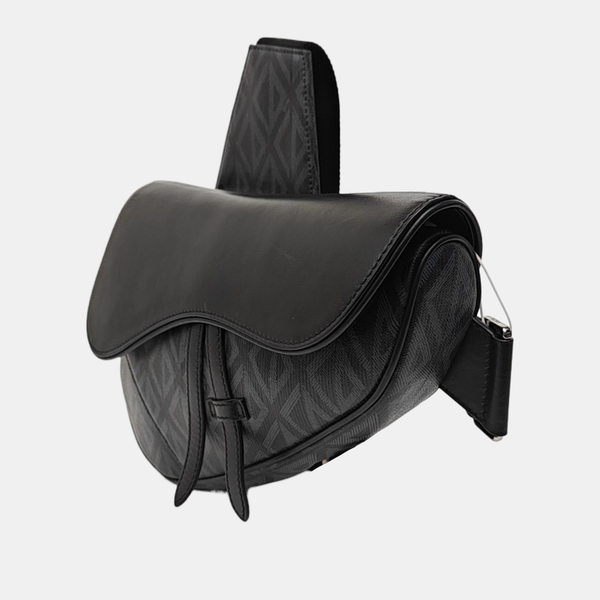 Saddle Medium Canvas Black