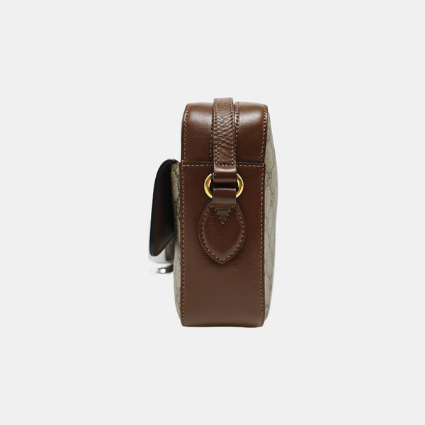Horsebit 1955 Small Coated Canvas Beige