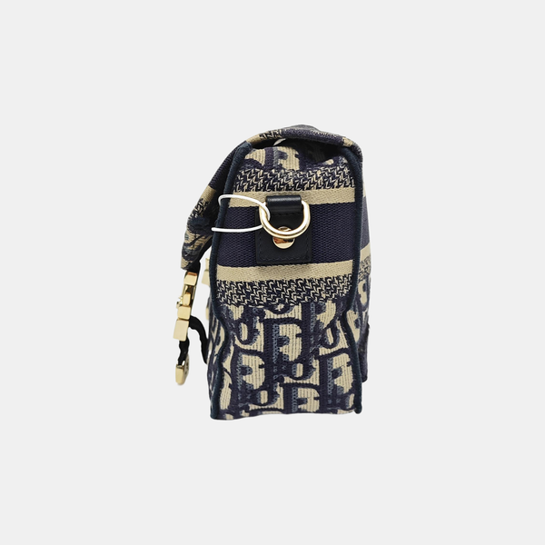 Diorcamp Small Oblique Canvas Blue