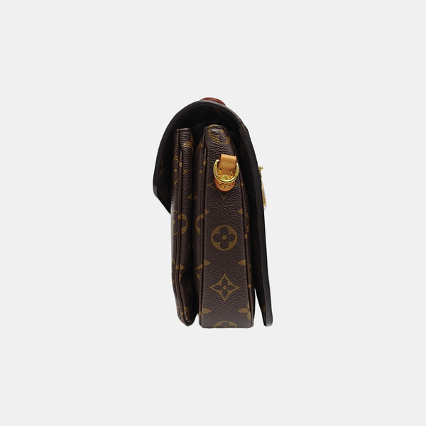 MÉTIS MM Monogram Coated Canvas Brown