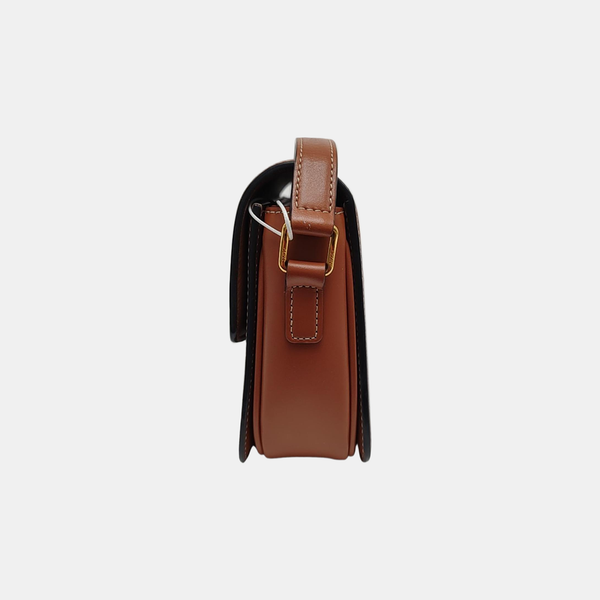 TRIOMPHE Small Coated Canvas Brown
