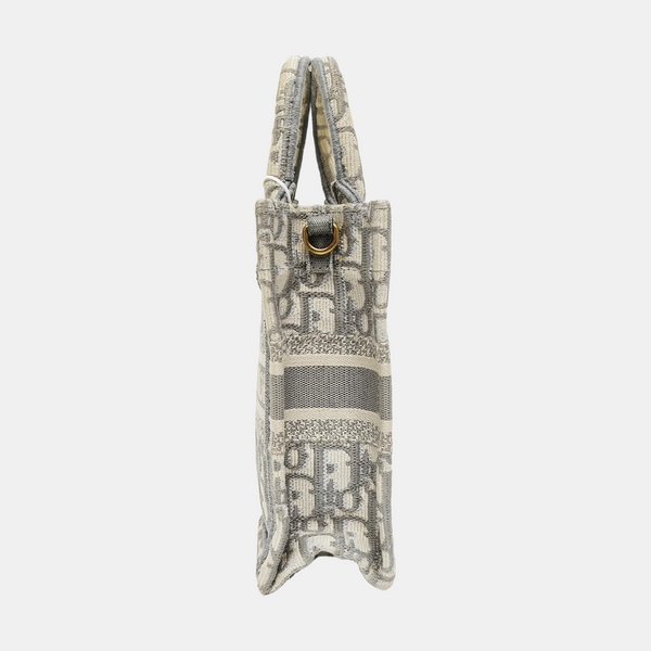 Book Tote Mini Canvas Gray
