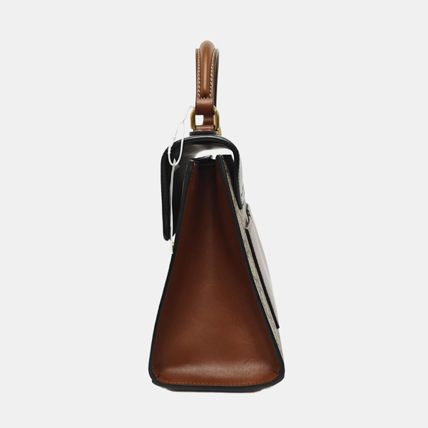 Padlock Small Monogram Coated Canvas Beige