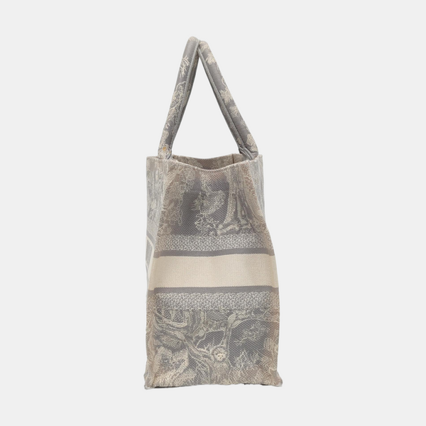 Book Tote Medium Canvas Gray