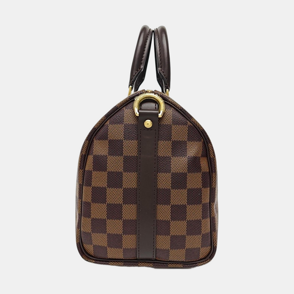 SPEEDY 25 Damier Ebene Coated Canvas Brown