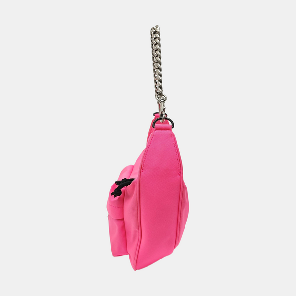 Fabric Shoulder Bag Red