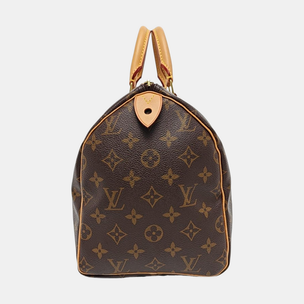 SPEEDY 30 Monogram Coated Canvas Brown