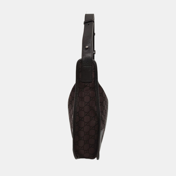 Monogram Canvas Shoulder Bag Brown