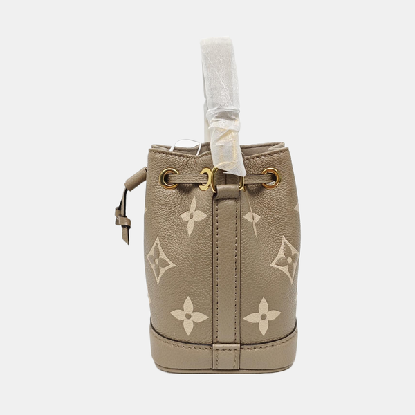 NOÉ Nano Monogram Calfskin Gray
