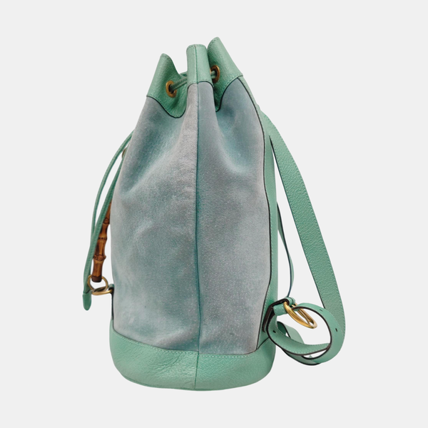 Suede Backpack Green
