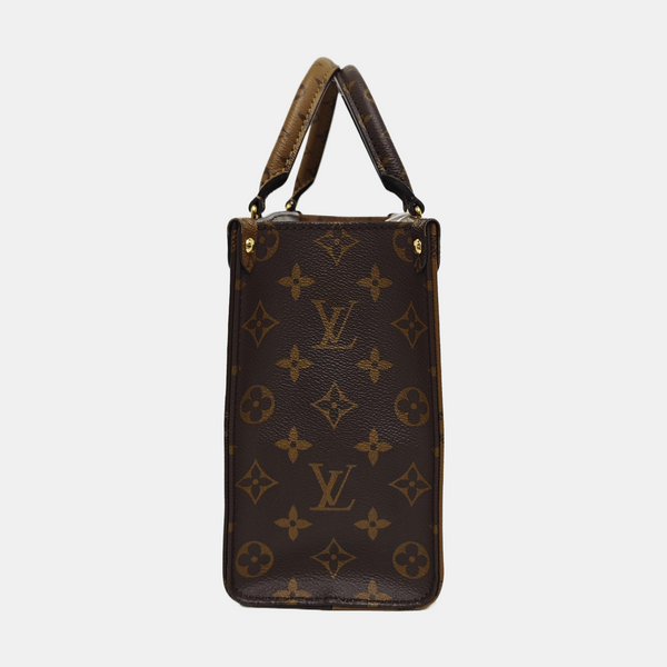 ONTHEGO PM Monogram Coated Canvas Brown