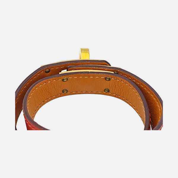 Kelly Leather Red Bracelet
