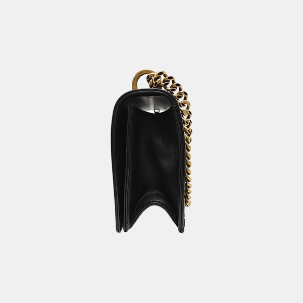 Diorama Medium Cannage Calfskin Black