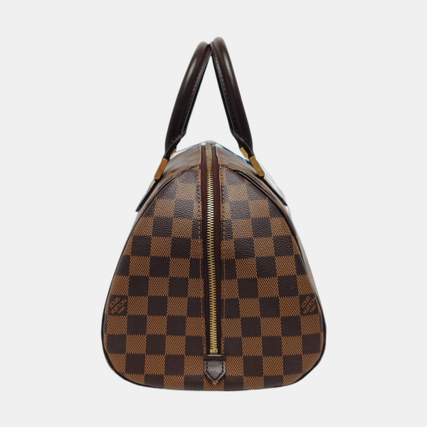 RIBERA MM Damier Ebene Coated Canvas Brown