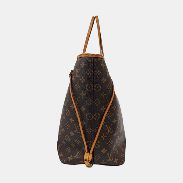NEVERFULL GM Monogram Coated Canvas Brown
