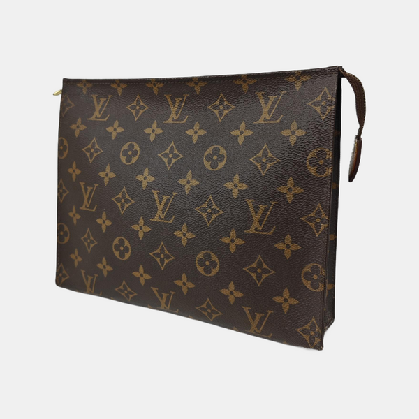 TOILET POCKET 26 Lona Monogram Revestida Marrón