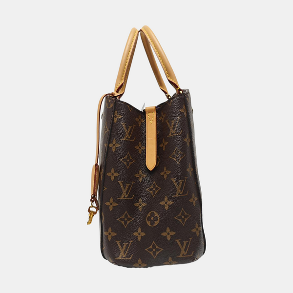 MONTAIGNE Monogram Coated Canvas Brown