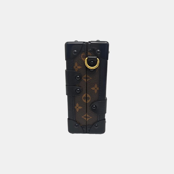 PETITE MALLE Monogram Coated Canvas Brown